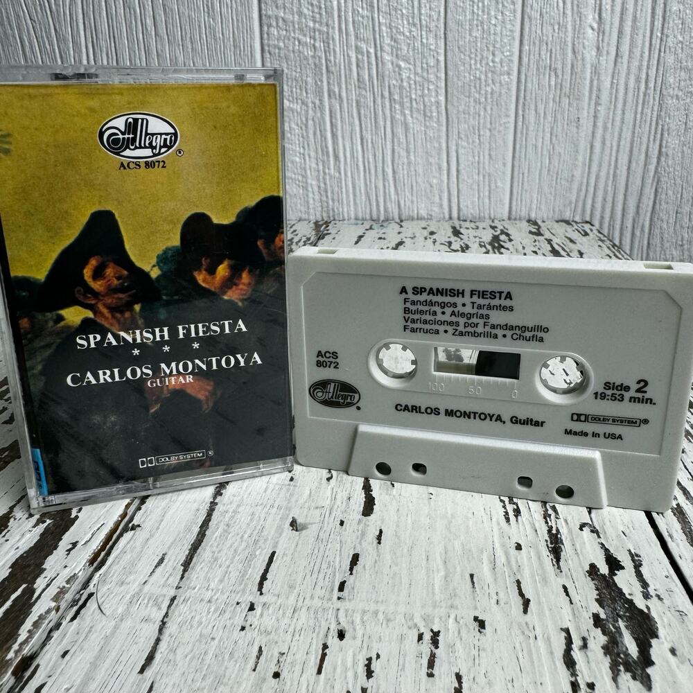 Carlos Montoya A Spanish Fiesta Vintage Cassette Tape Guitarist